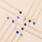 Children's Birthstone Necklace - Glaxias