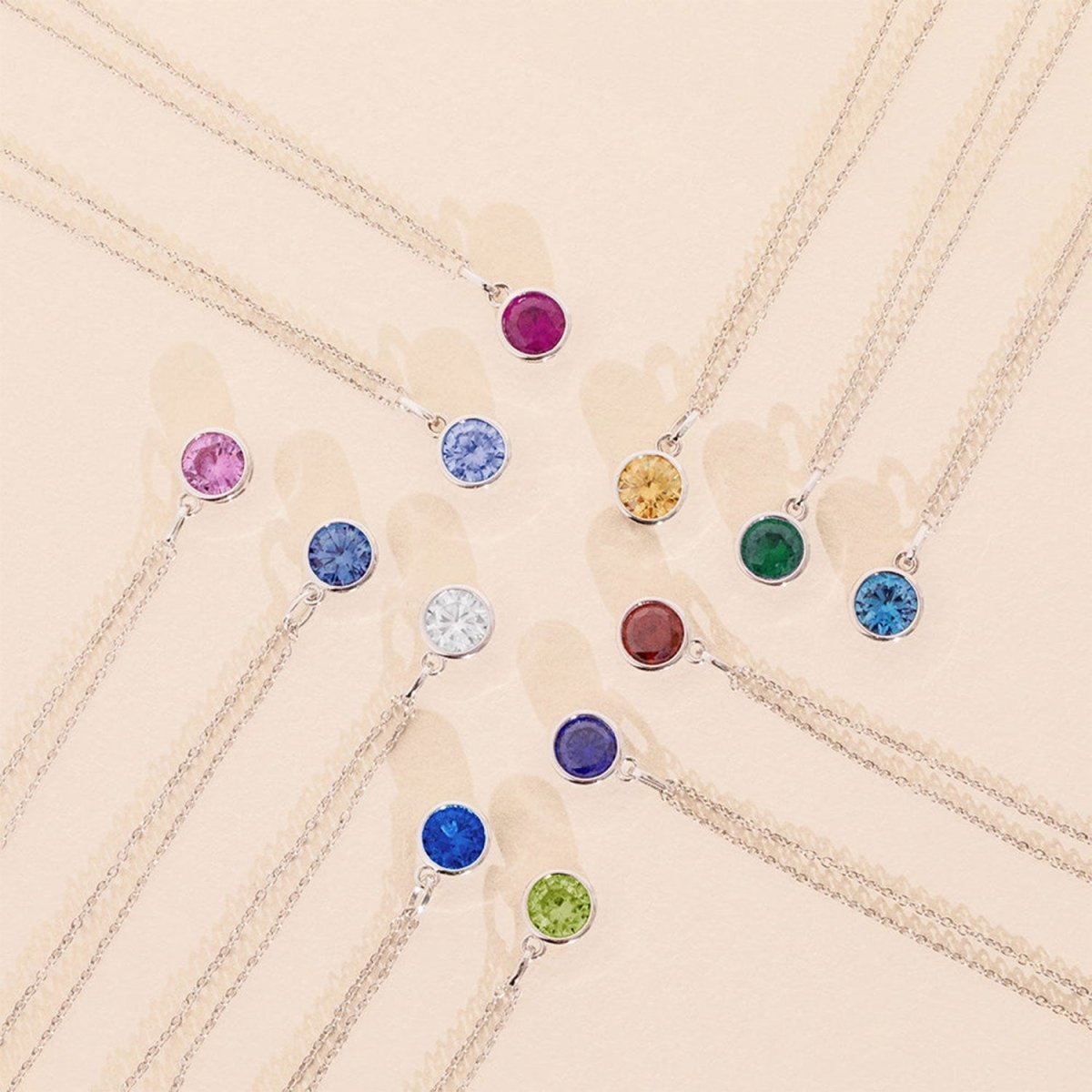 Children's Birthstone Necklace - Glaxias