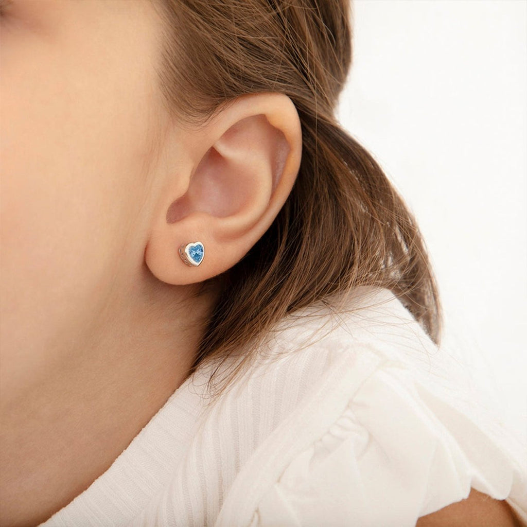 Children's Birthstone Stud Earrings - Glaxias