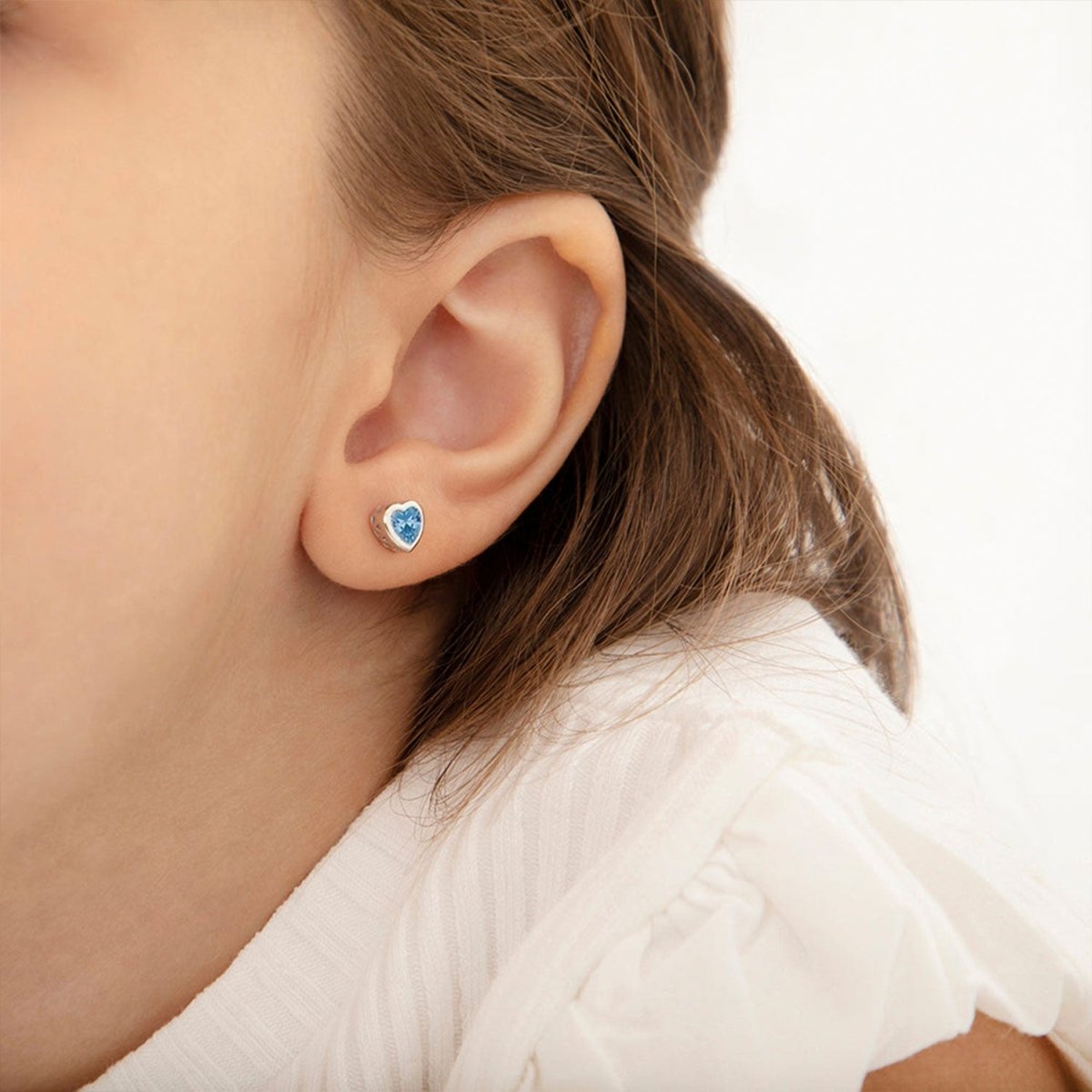 Children's Birthstone Stud Earrings - Glaxias