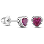Children's Birthstone Stud Earrings - Glaxias