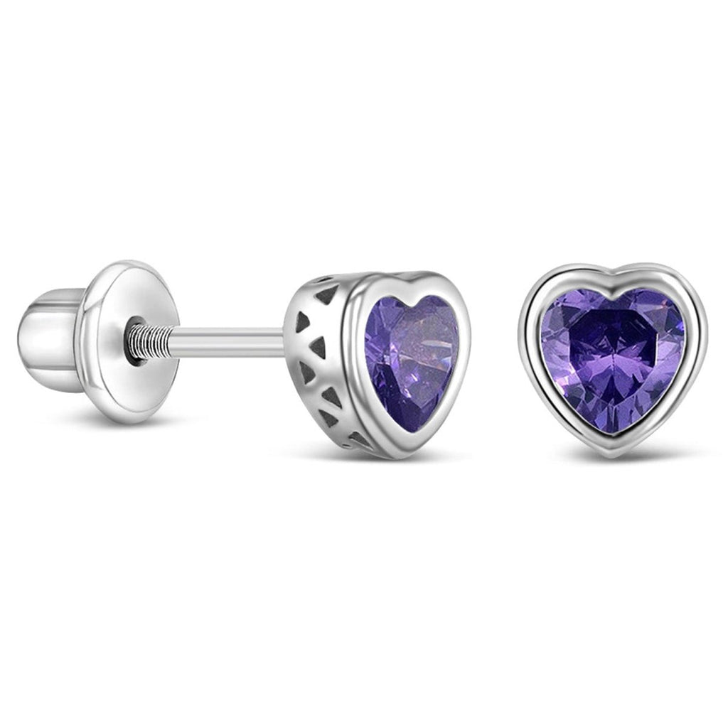 Children's Birthstone Stud Earrings - Glaxias