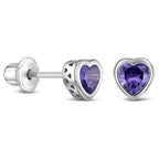 Children's Birthstone Stud Earrings - Glaxias