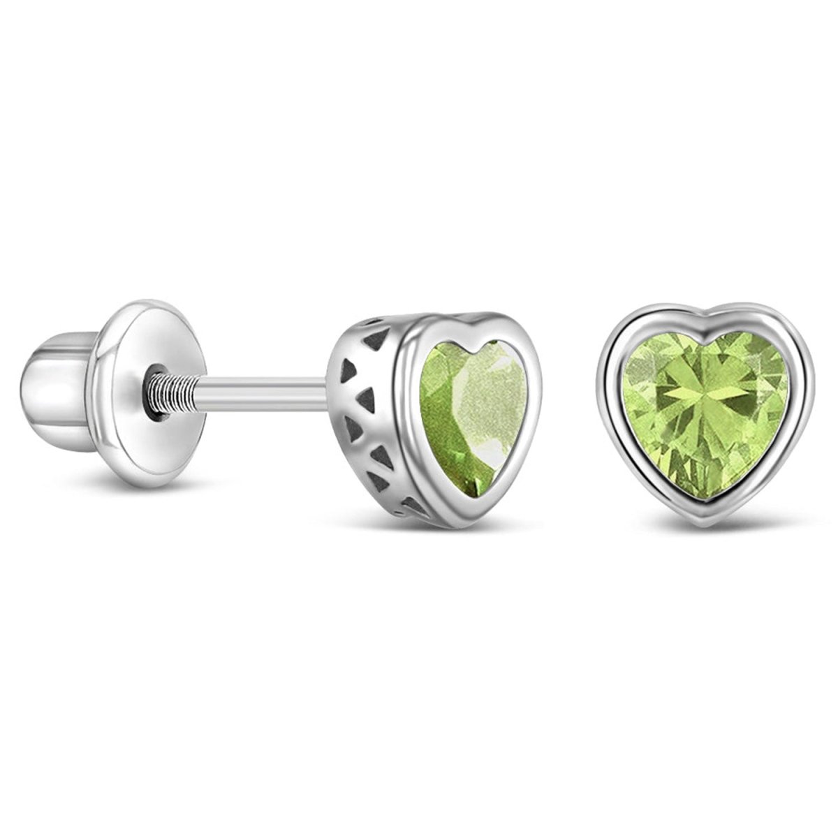 Children's Birthstone Stud Earrings - Glaxias
