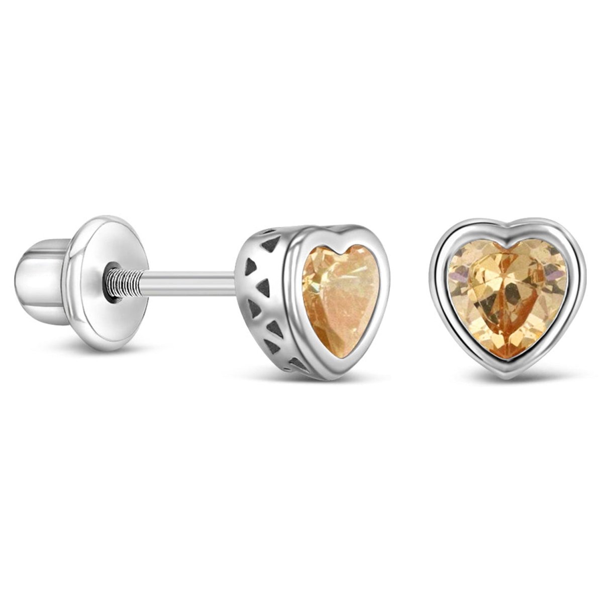 Children's Birthstone Stud Earrings - Glaxias