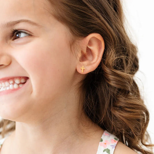 Children's Cross Earrings - Glaxias