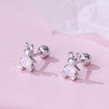 Children's Crystal Bunny Earrings - Glaxias