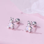 Children's Crystal Bunny Earrings - Glaxias