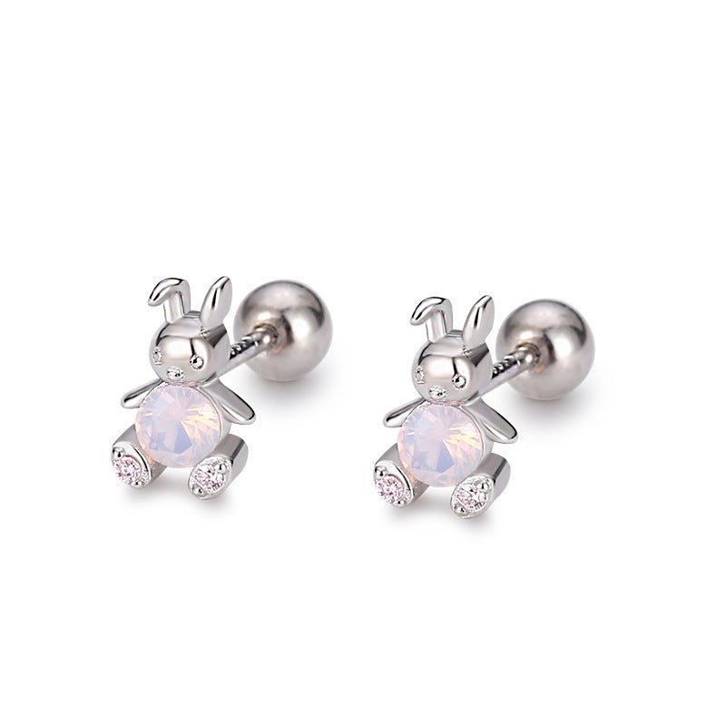 Children's Crystal Bunny Earrings - Glaxias