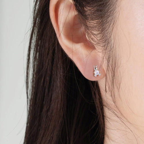 Children's Crystal Bunny Earrings - Glaxias