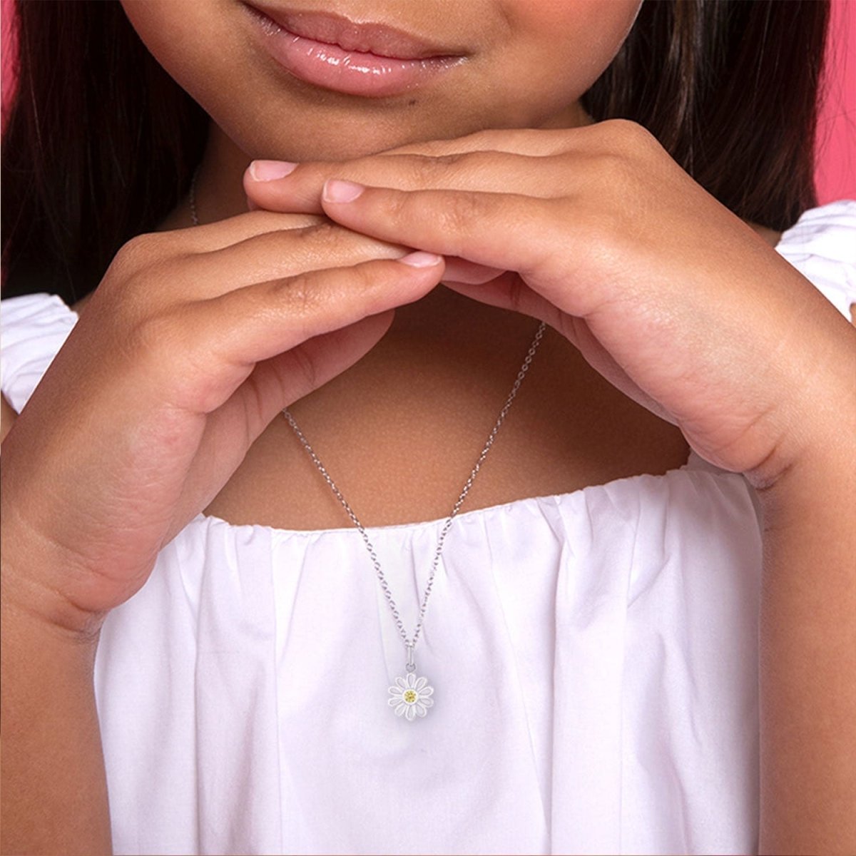 Children's Daisy Necklace - Glaxias