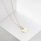 Children's Flower Engraved Name Necklace - Glaxias