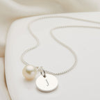 Childrens Initial Disc Necklace - Glaxias