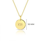 Childrens Initials Disc Necklace - Glaxias