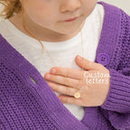 Childrens Initials Disc Necklace - Glaxias