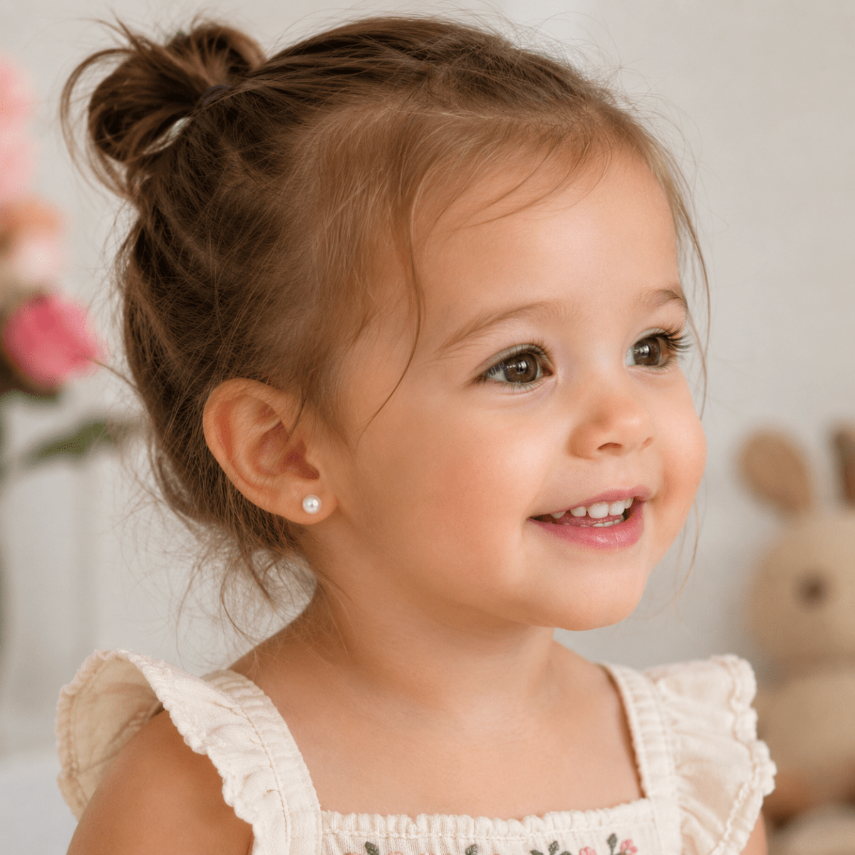 Children's Pearl Earrings - Glaxias