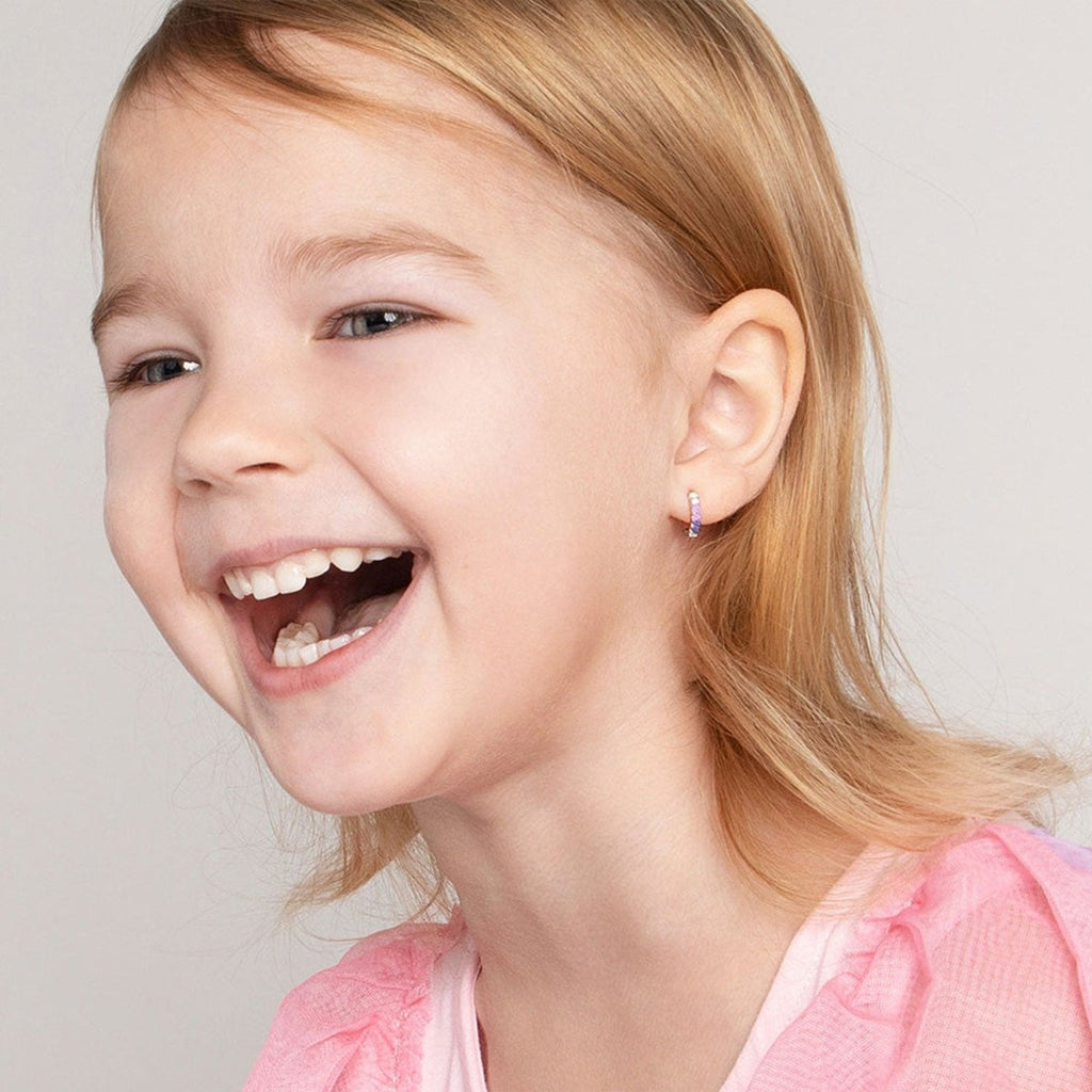 Children's Rhinestone Earrings - Glaxias