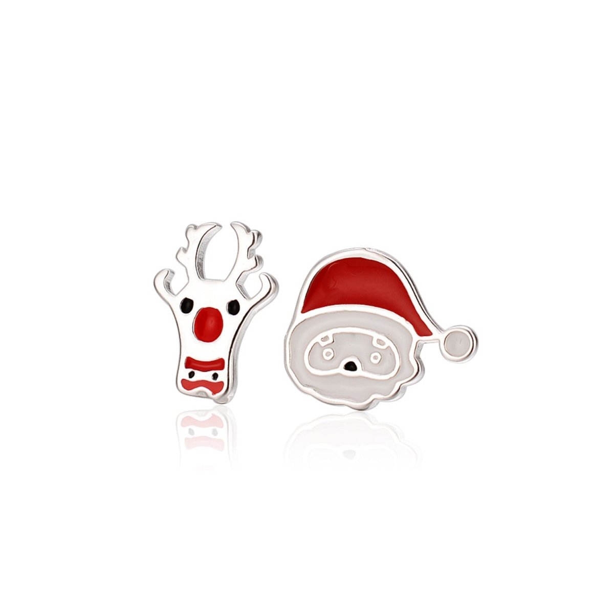 Children's Santa Claus and Rudolph Earrings - Glaxias