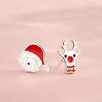 Children's Santa Claus and Rudolph Earrings - Glaxias