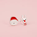 Children's Santa Claus and Rudolph Earrings - Glaxias