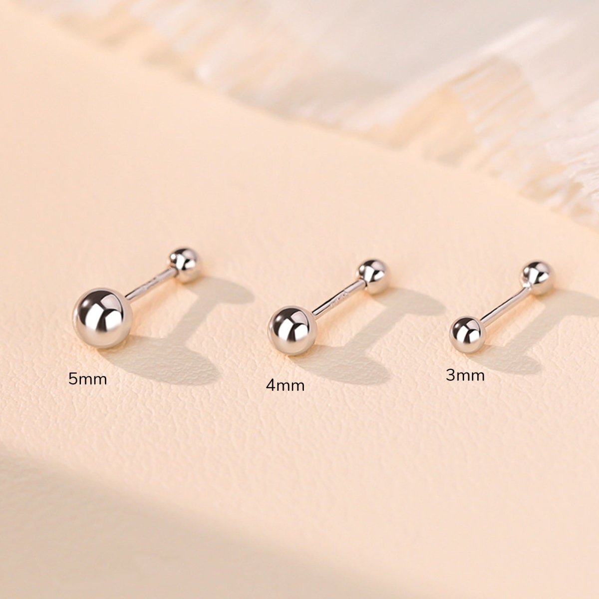 Classic Ball Baby Earrings - Glaxias