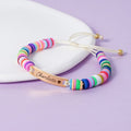 Clay Beads Personalized Baby Girl Name Bracelet - Glaxias