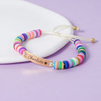 Clay Beads Personalized Baby Girl Name Bracelet - Glaxias