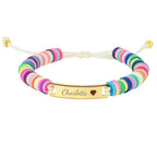 Clay Beads Personalized Baby Girl Name Bracelet - Glaxias