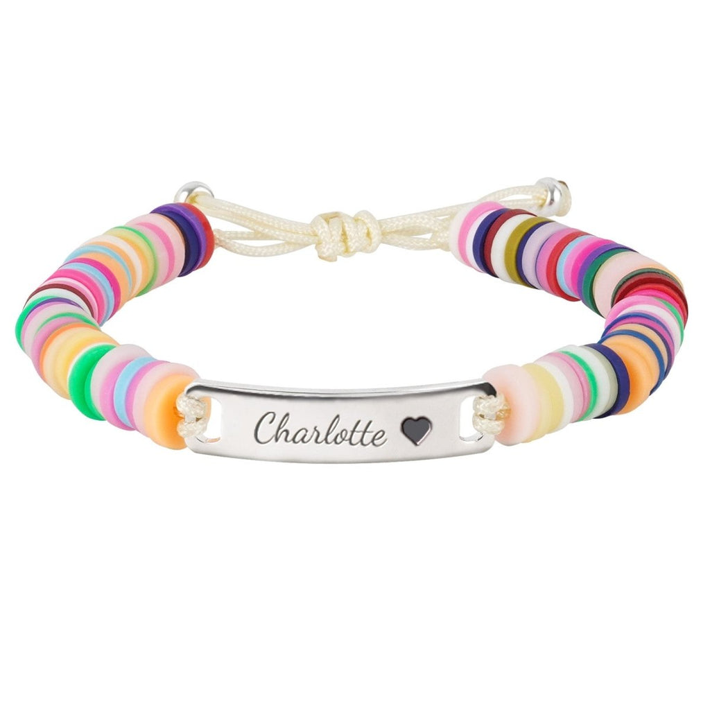 Clay Beads Personalized Baby Girl Name Bracelet - Glaxias