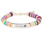 Clay Beads Personalized Baby Girl Name Bracelet - Glaxias