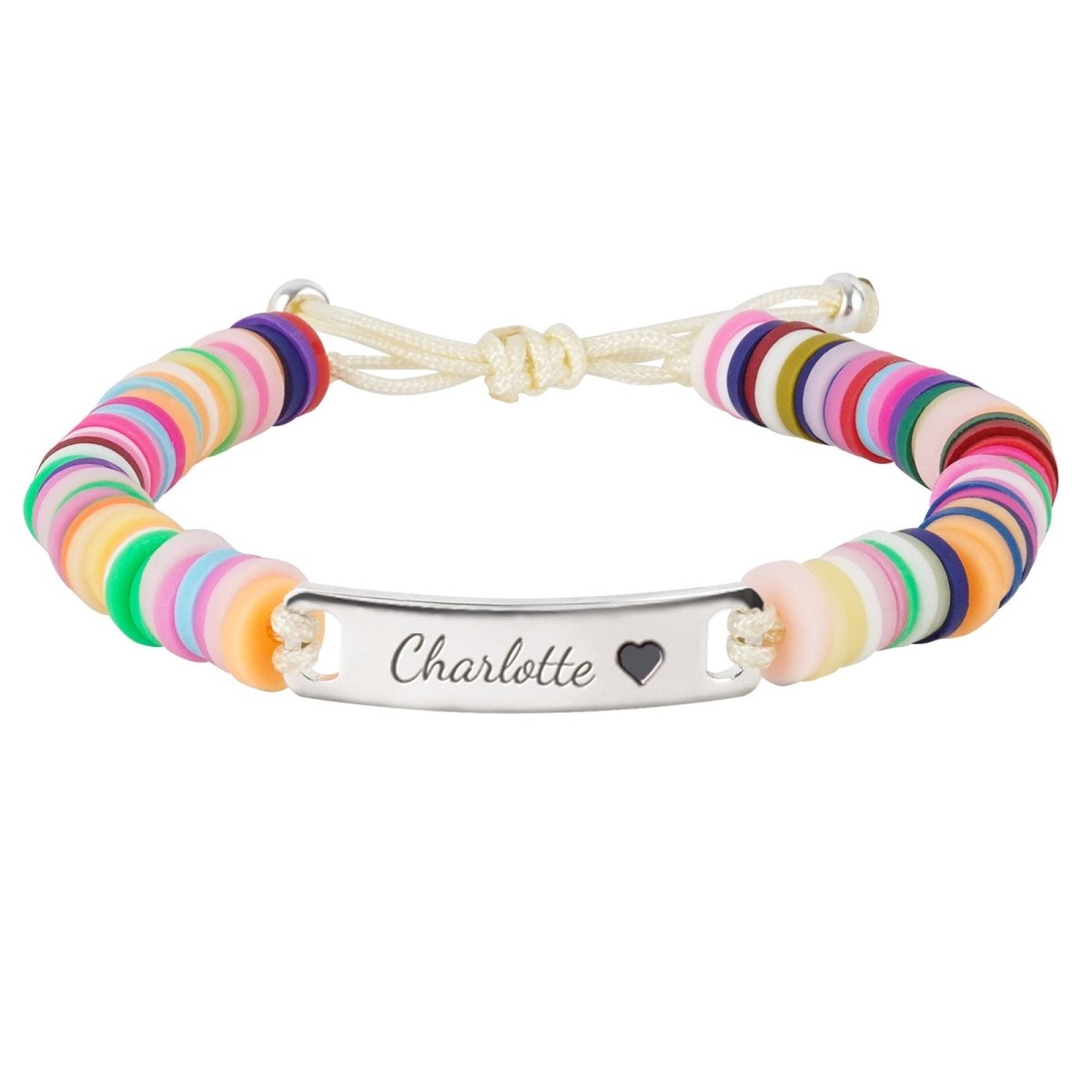 Clay Beads Personalized Baby Girl Name Bracelet - Glaxias