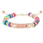 Clay Beads Personalized Baby Girl Name Bracelet - Glaxias