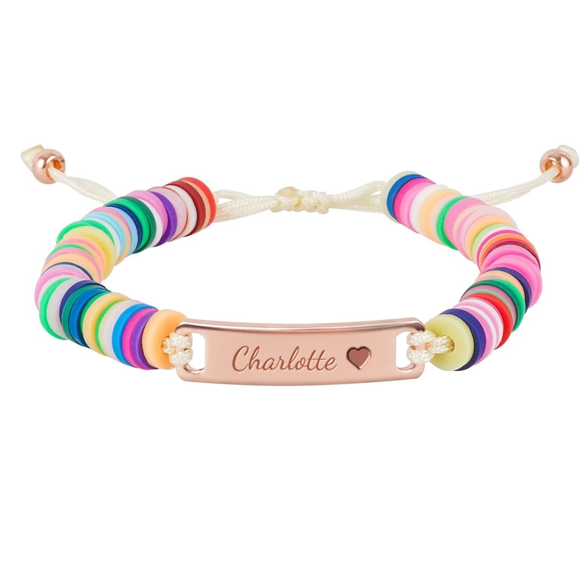 Clay Beads Personalized Baby Girl Name Bracelet - Glaxias