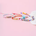 Colorful Hand-Woven Rope Personalized Girl's Name Bracelet - Glaxias