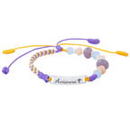 Colorful Hand-Woven Rope Personalized Girl's Name Bracelet - Glaxias