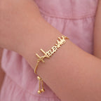 Crown Baby Name Bracelet - Glaxias