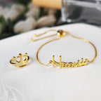 Crown Baby Name Jewelry Set - Glaxias