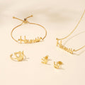 Crown Baby Name Jewelry Set - Glaxias