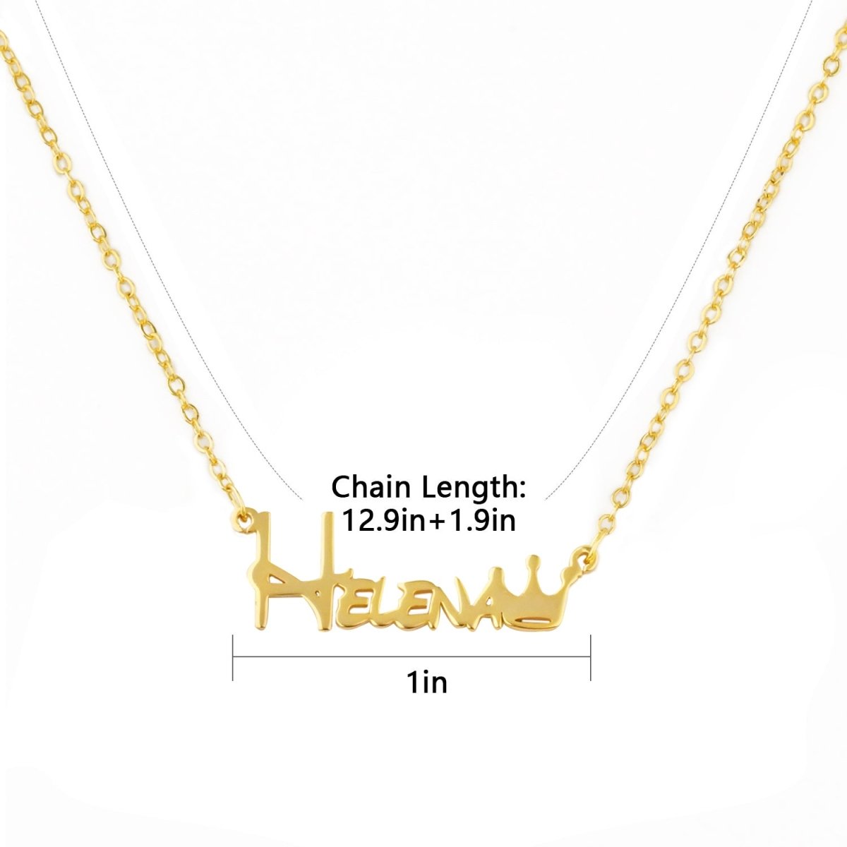 Crown Baby Name Jewelry Set - Glaxias