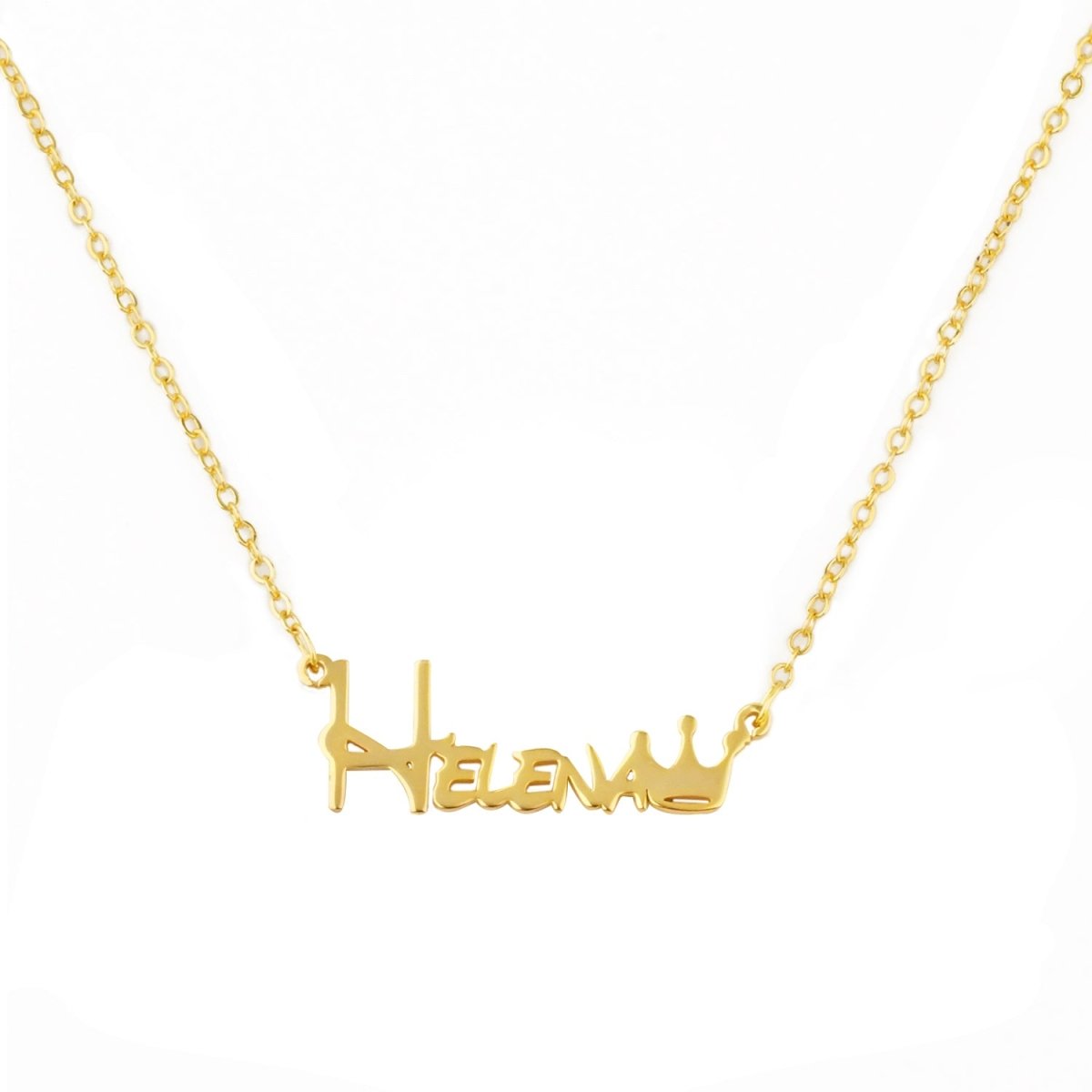 Crown Baby Name Necklace - Glaxias