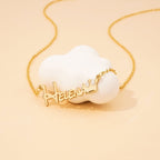 Crown Baby Name Necklace - Glaxias
