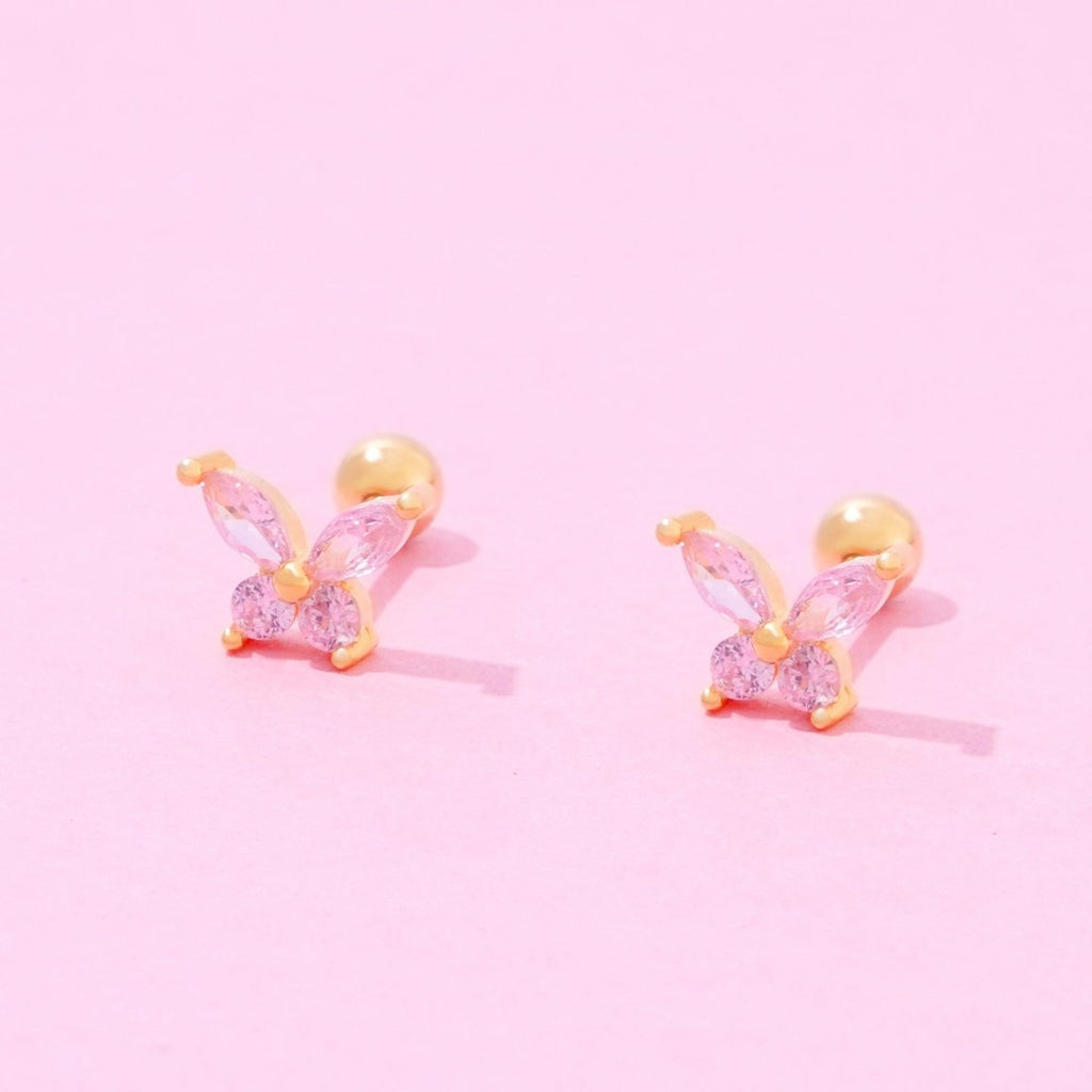 Crystal Butterfly Earrings - Glaxias