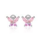 Crystal Butterfly Earrings - Glaxias