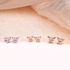 Crystal Butterfly Earrings - Glaxias