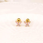 Crystal Butterfly Earrings - Glaxias