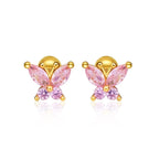 Crystal Butterfly Earrings - Glaxias