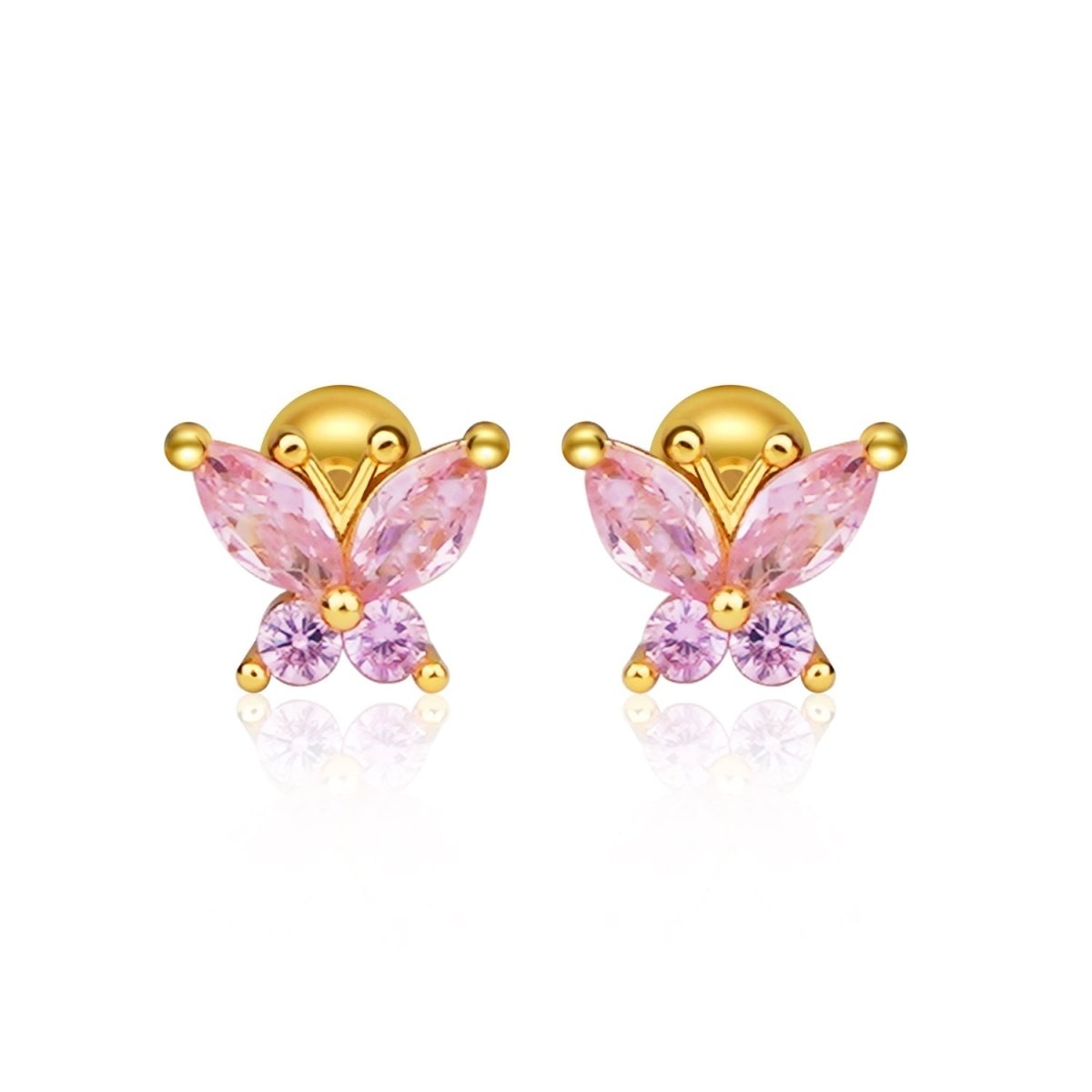 Crystal Butterfly Earrings - Glaxias