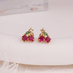 Crystal Cherry Earrings - Glaxias