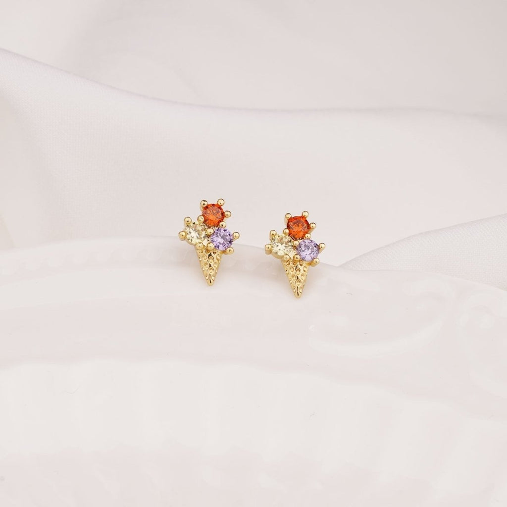 Crystal Ice Cream Earrings - Glaxias