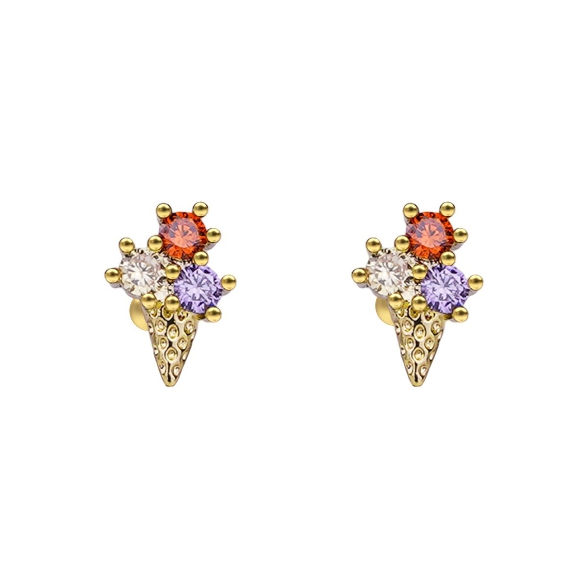 Crystal Ice Cream Earrings - Glaxias